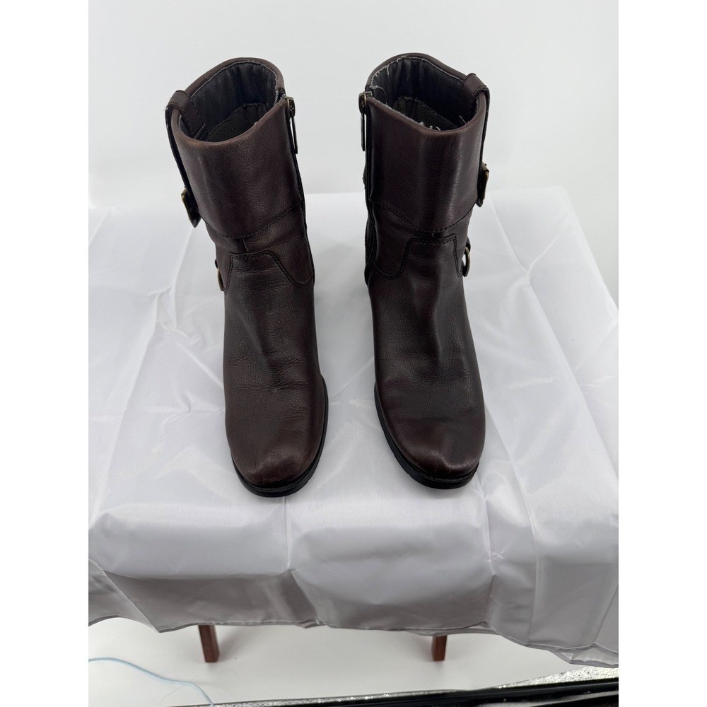 Harley-Davidson Womens Brown Leather Harness‎ Ankle Boots 84069 Size 8